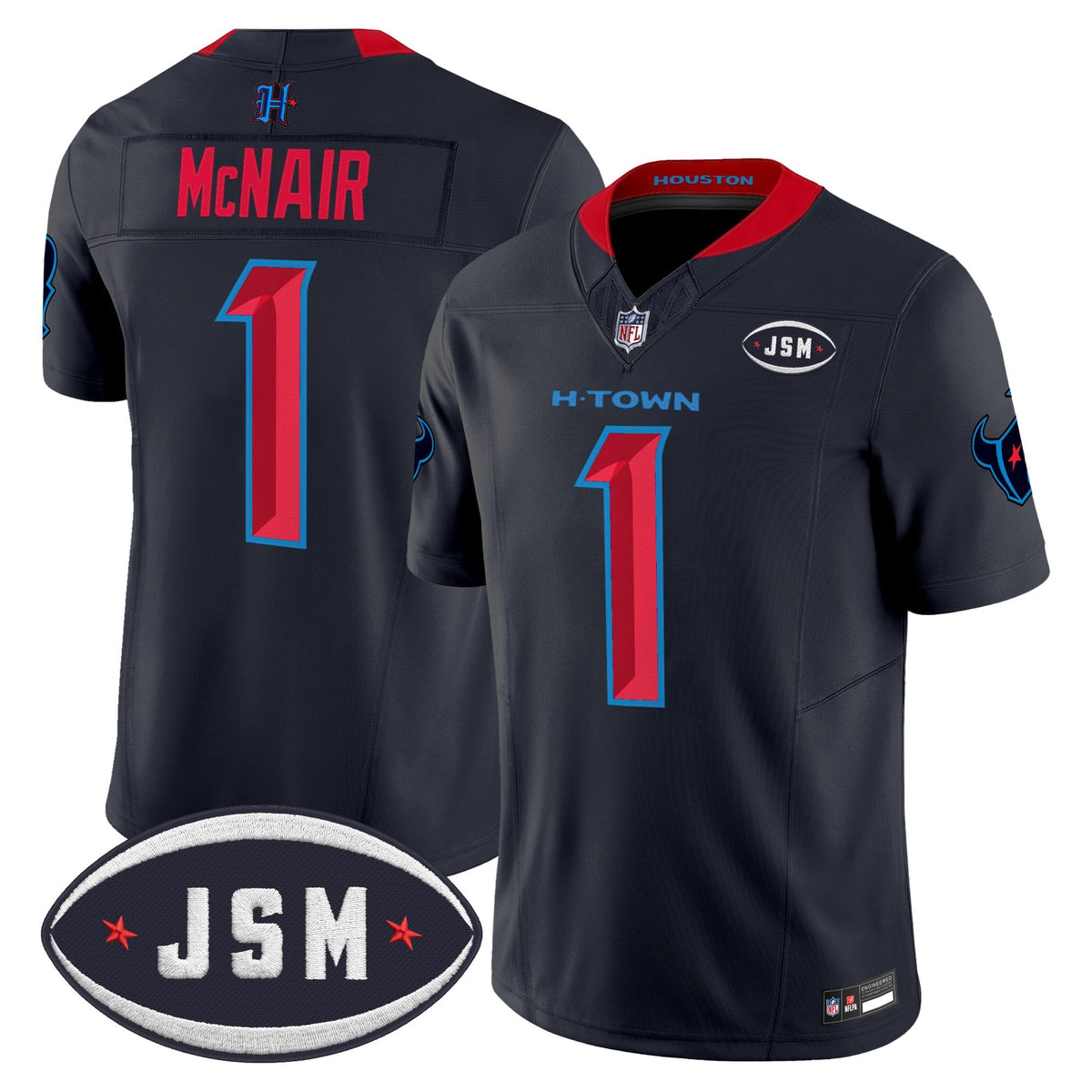 Houston Texan Janice McNair Memorial Patch Vapor Limited Jersey - Stitched