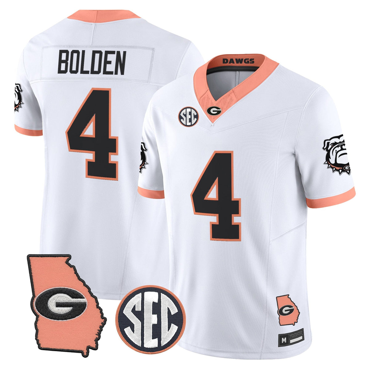 UGA The Big Peach Vapor Limited Jersey - Stitched