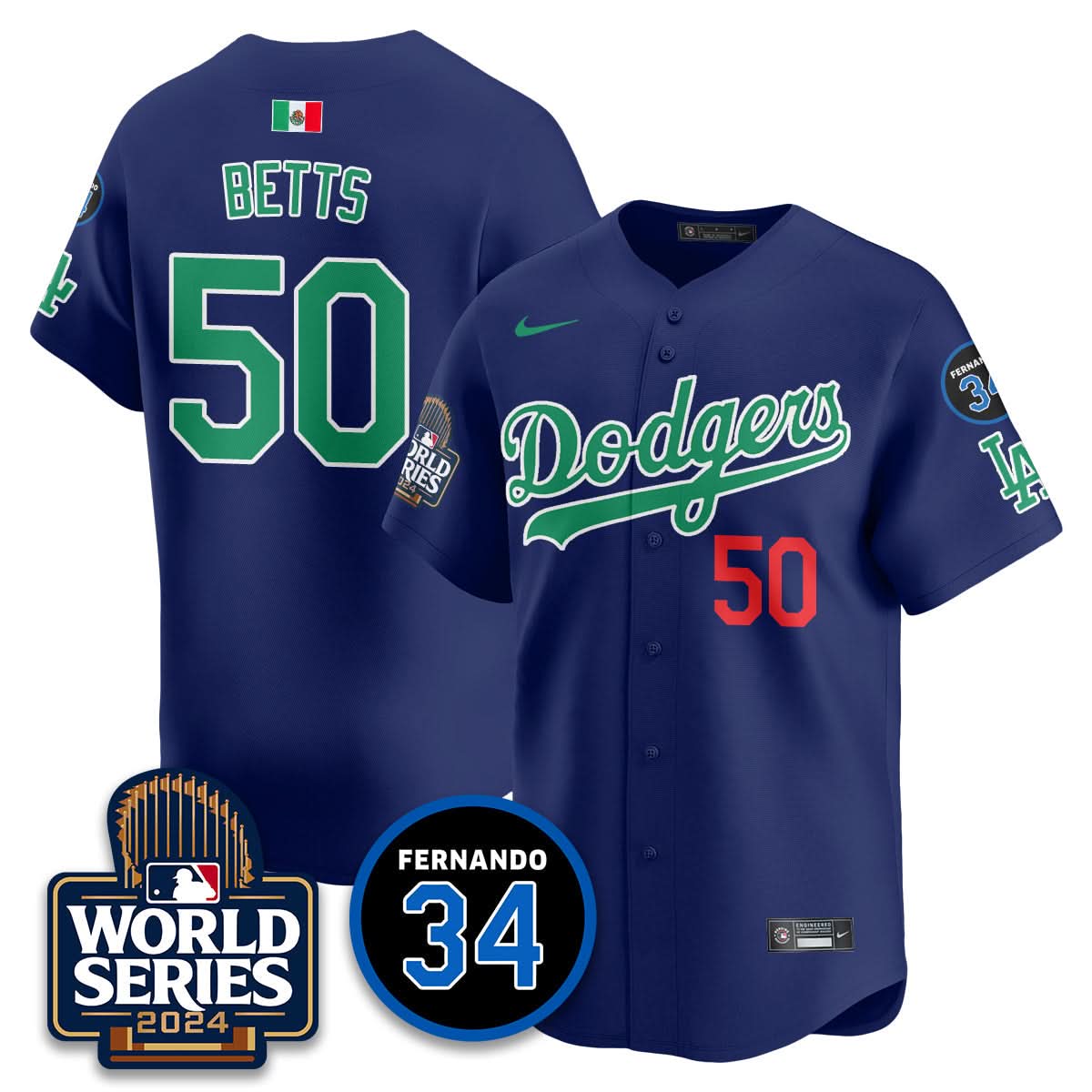 LAD Mexico World Series Jersey - Stitched