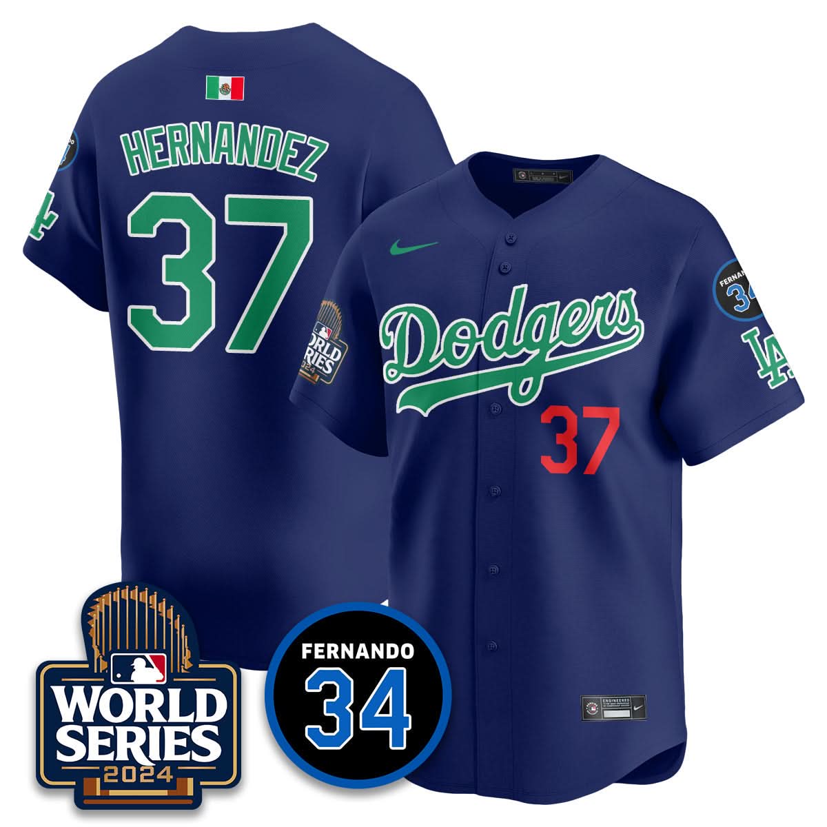 LAD Mexico World Series Jersey - Stitched