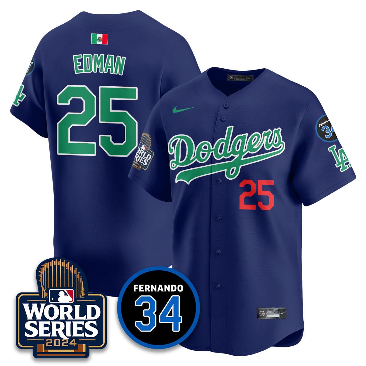LAD Mexico World Series Jersey - Stitched