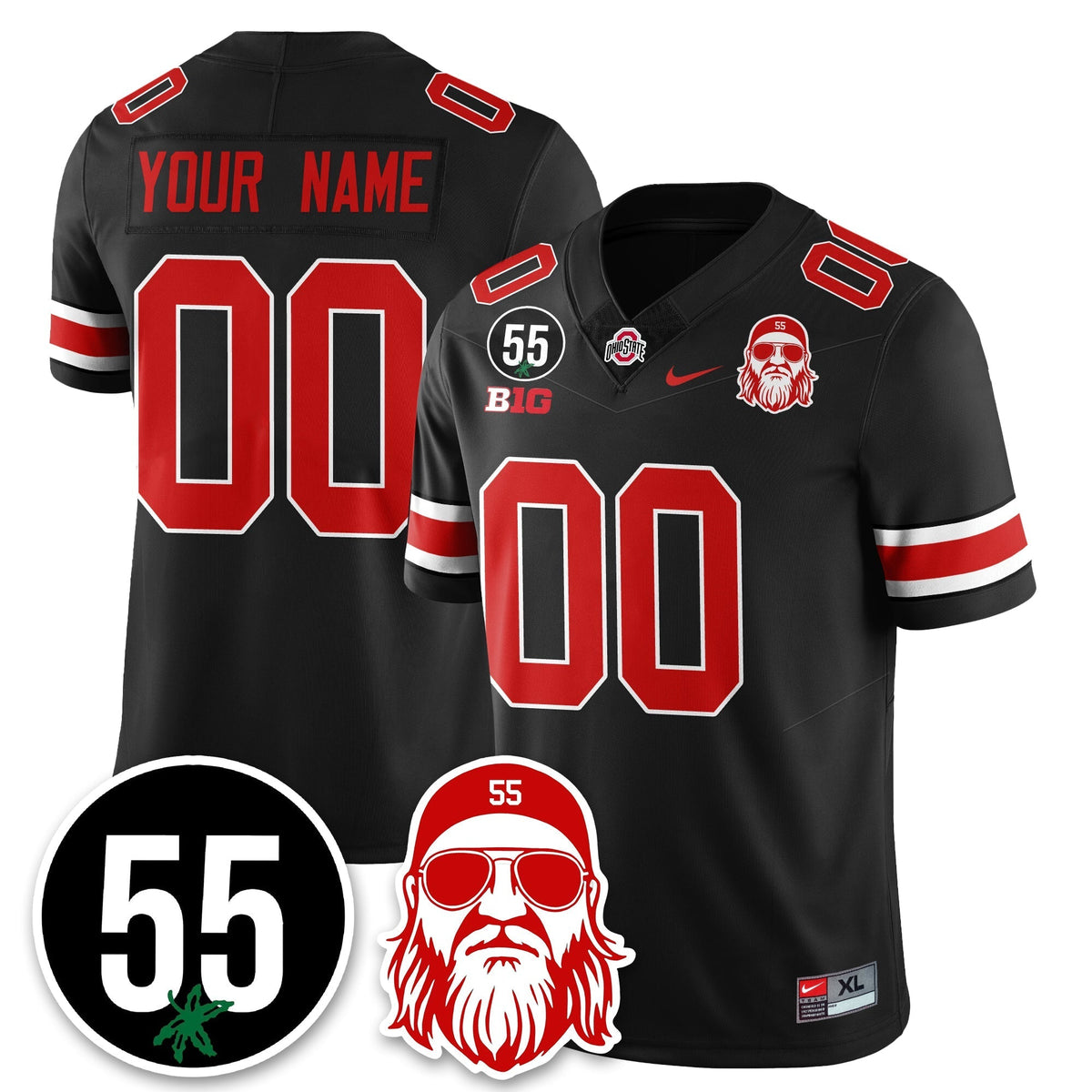 Custom OSU Vapor Limited Jersey - Nick Mangold Patch