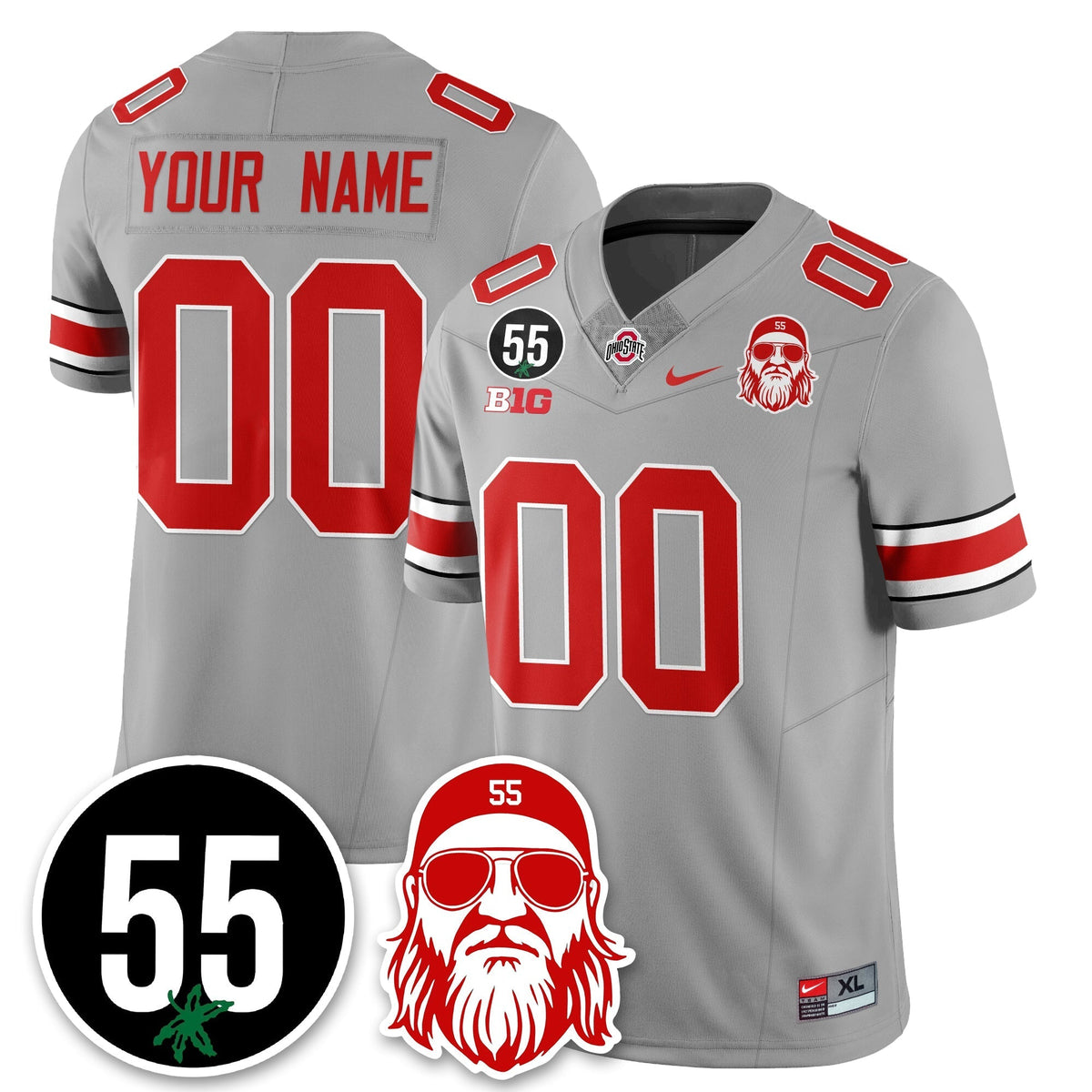 Custom OSU Vapor Limited Jersey - Nick Mangold Patch