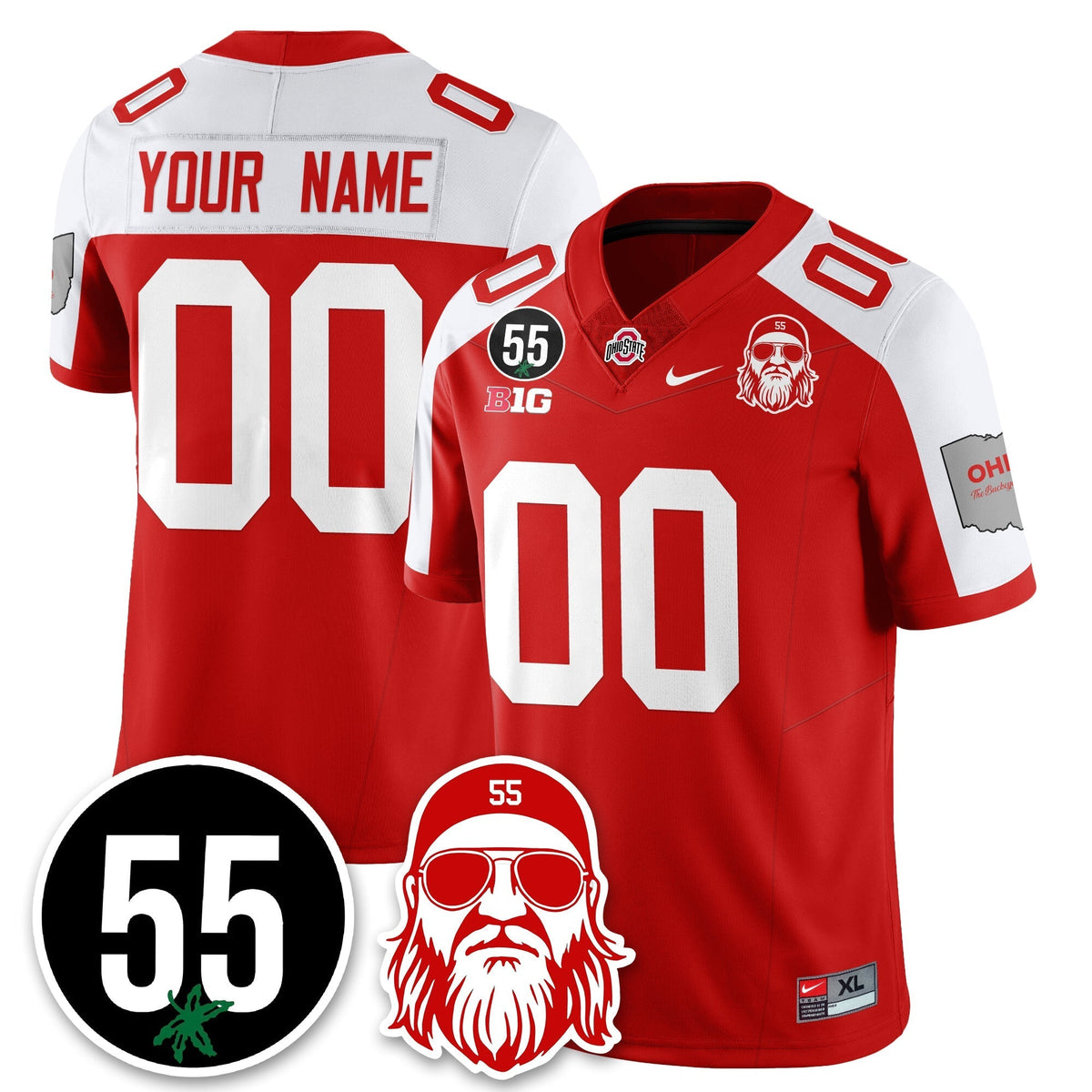 Custom OSU Vapor Limited Jersey - Nick Mangold Patch