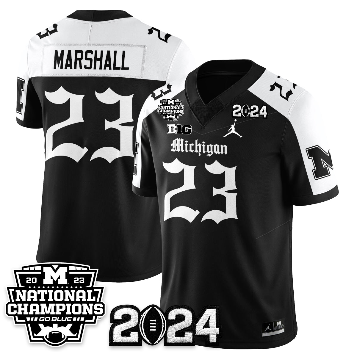 MICH Gothic 2023 National Champions Vapor Limited Football Jersey