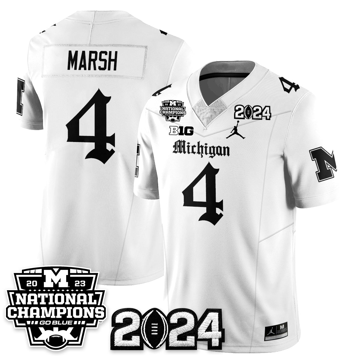 MICH Gothic 2023 National Champions Vapor Limited Football Jersey