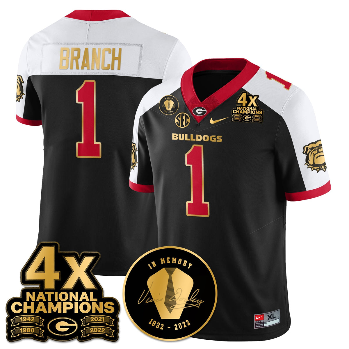 UGA 4x-Time National Champions Vapor Limited Jersey