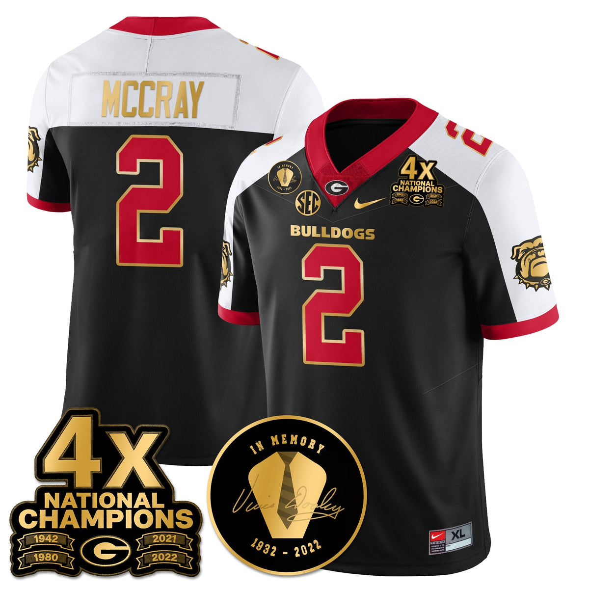 UGA 4x-Time National Champions Vapor Limited Jersey