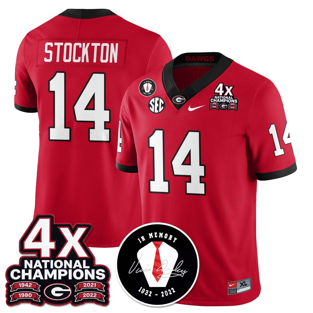 UGA 4x-Time National Champions Vapor Limited Jersey
