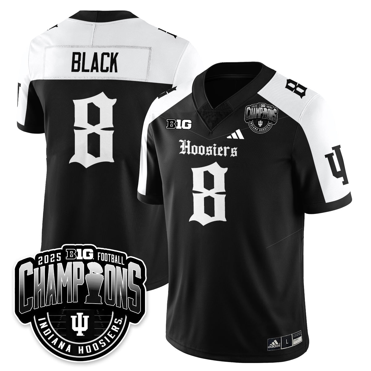IND Gothic Vapor Limited Football Jersey - Big 10 Champions