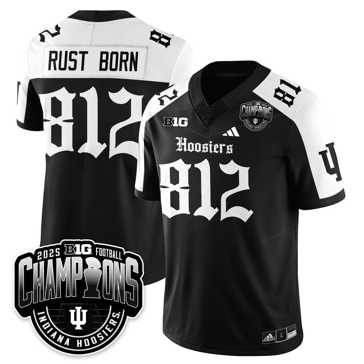 IND Gothic Vapor Limited Football Jersey - Big 10 Champions