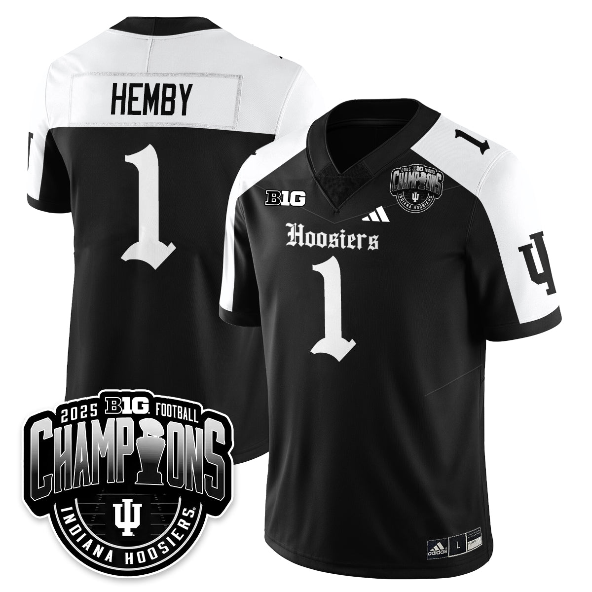 IND Gothic Vapor Limited Football Jersey - Big 10 Champions