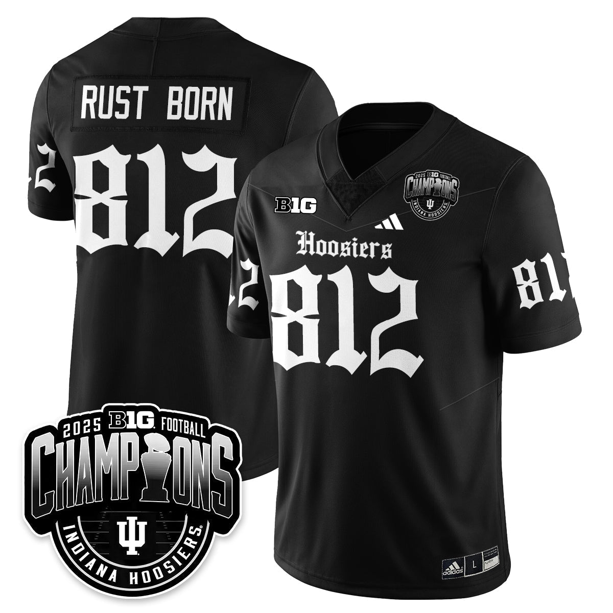 IND Gothic Vapor Limited Football Jersey - Big 10 Champions