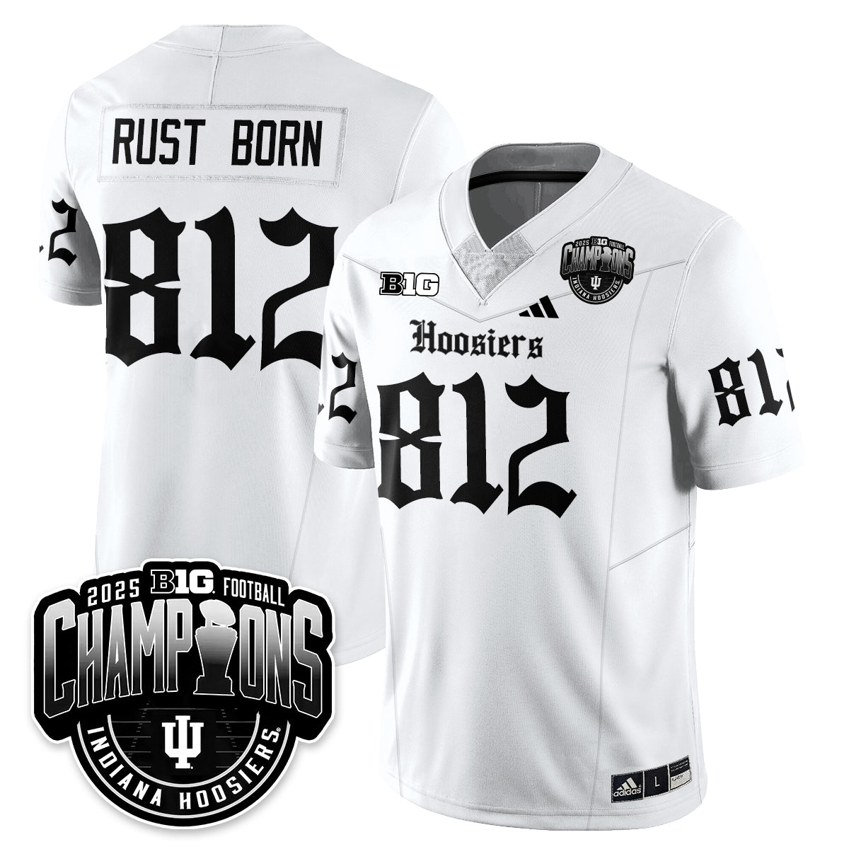 IND Gothic Vapor Limited Football Jersey - Big 10 Champions