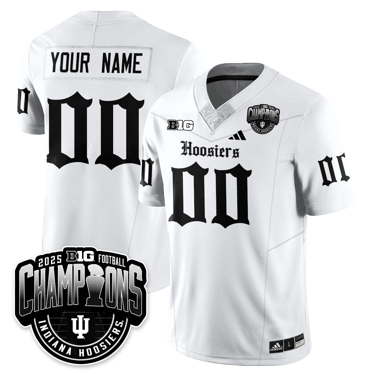 IND Gothic Vapor Limited Football Custom Jersey - Big 10 Champions