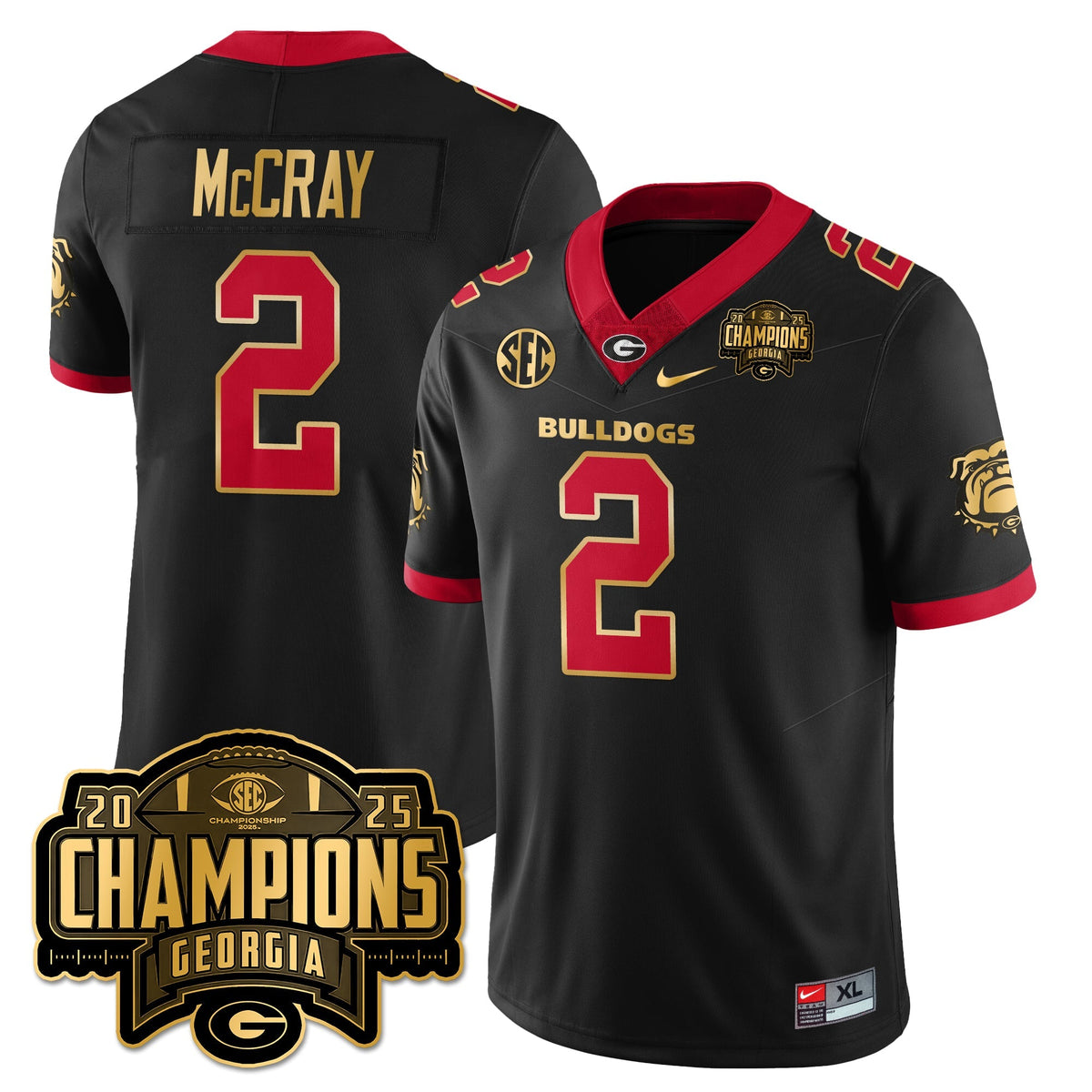 UGA Vapor Limited Jersey - SEC Football Champions