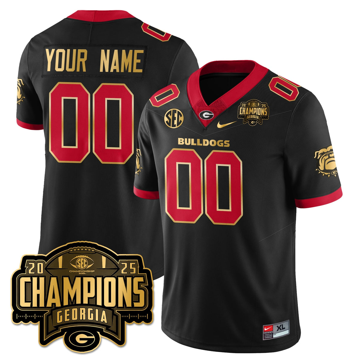 Custom UGA Vapor Limited Jersey - SEC Football Champions