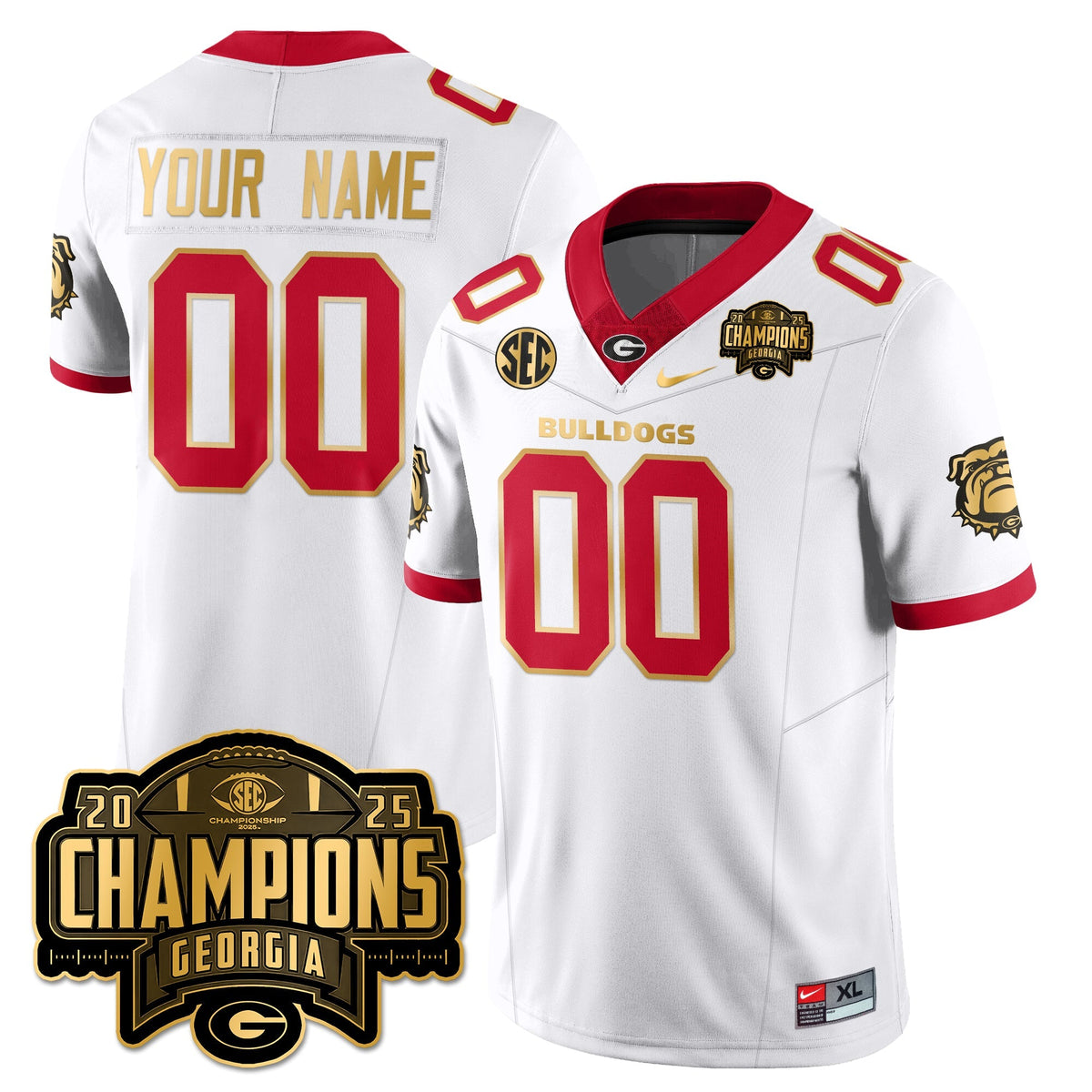 Custom UGA Vapor Limited Jersey - SEC Football Champions