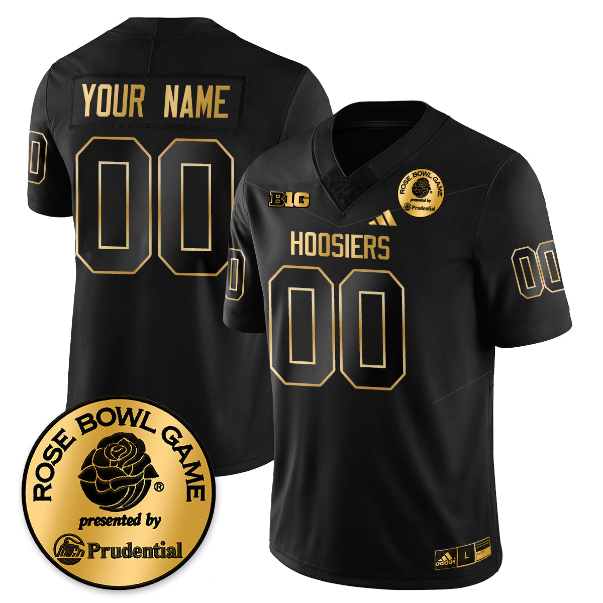 Custom IND Vapor Limited Football Gold Jersey - Rose Bowl