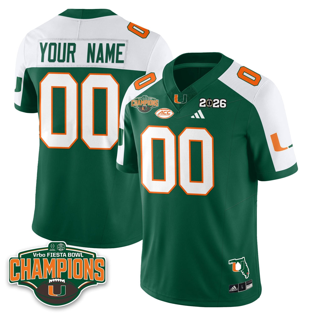 MIA Football Vapor Limited Custom Jersey V2 - Fiesta Bowl Champions