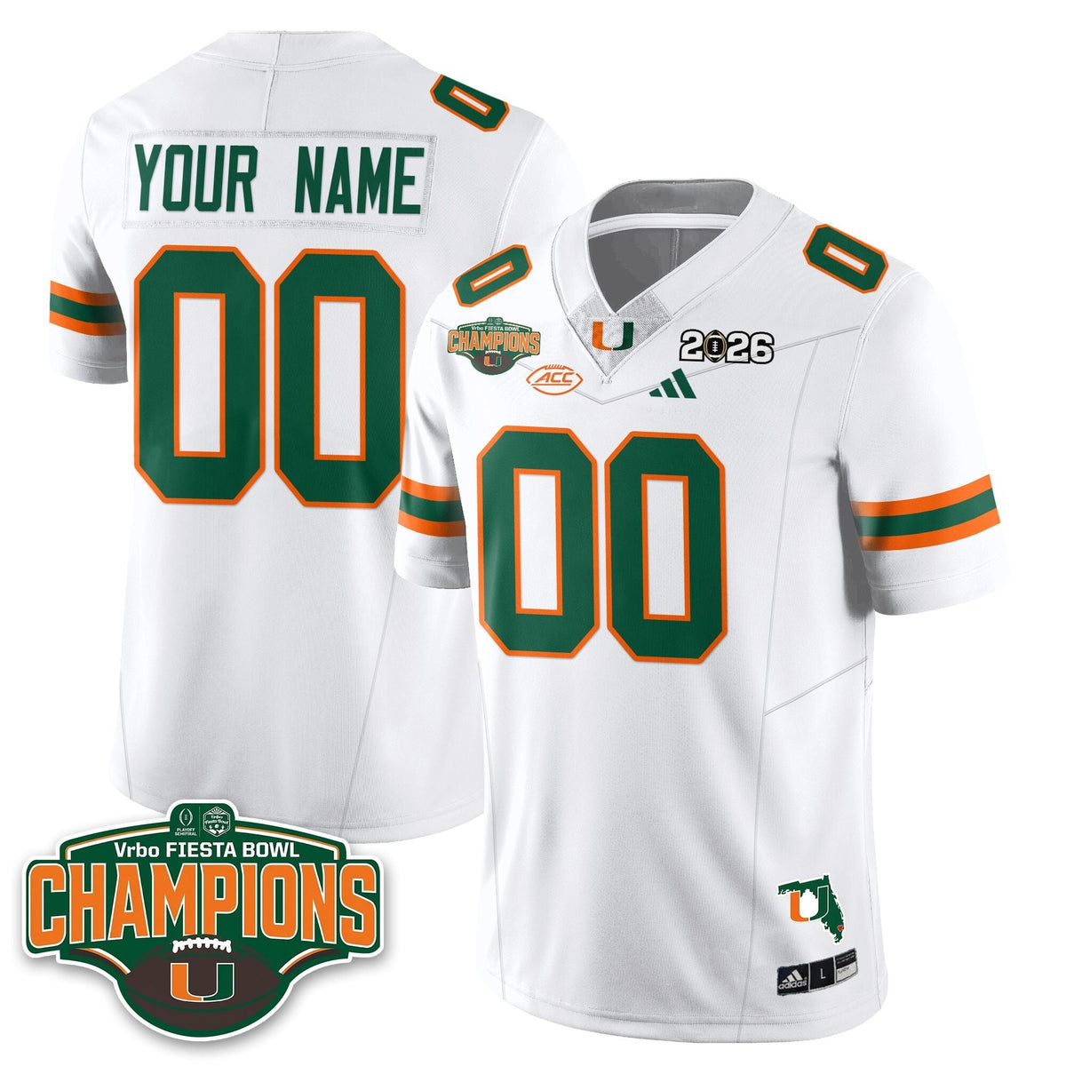 MIA Football Vapor Limited Custom Jersey V2 - Fiesta Bowl Champions