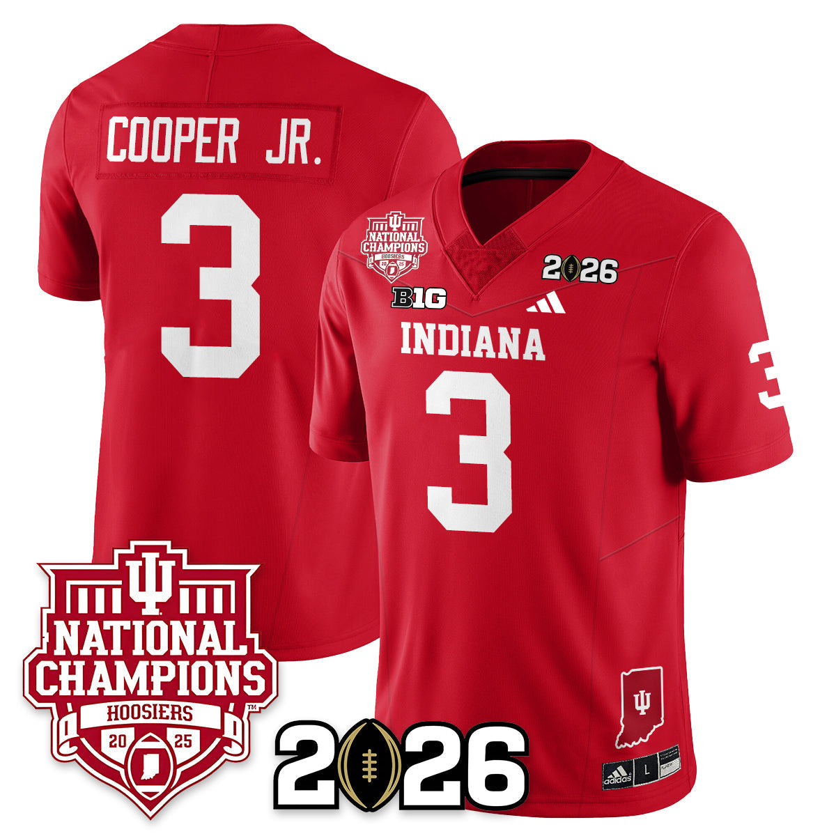 Indiana Hoosiers Vapor Limited Football Jersey - 2025 National Champions