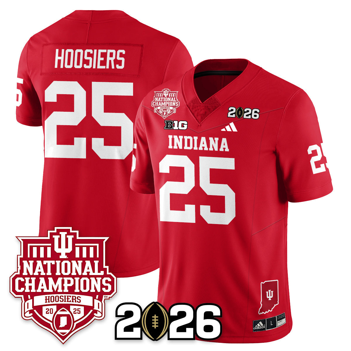 Indiana Hoosiers Vapor Limited Football Jersey - 2025 National Champions