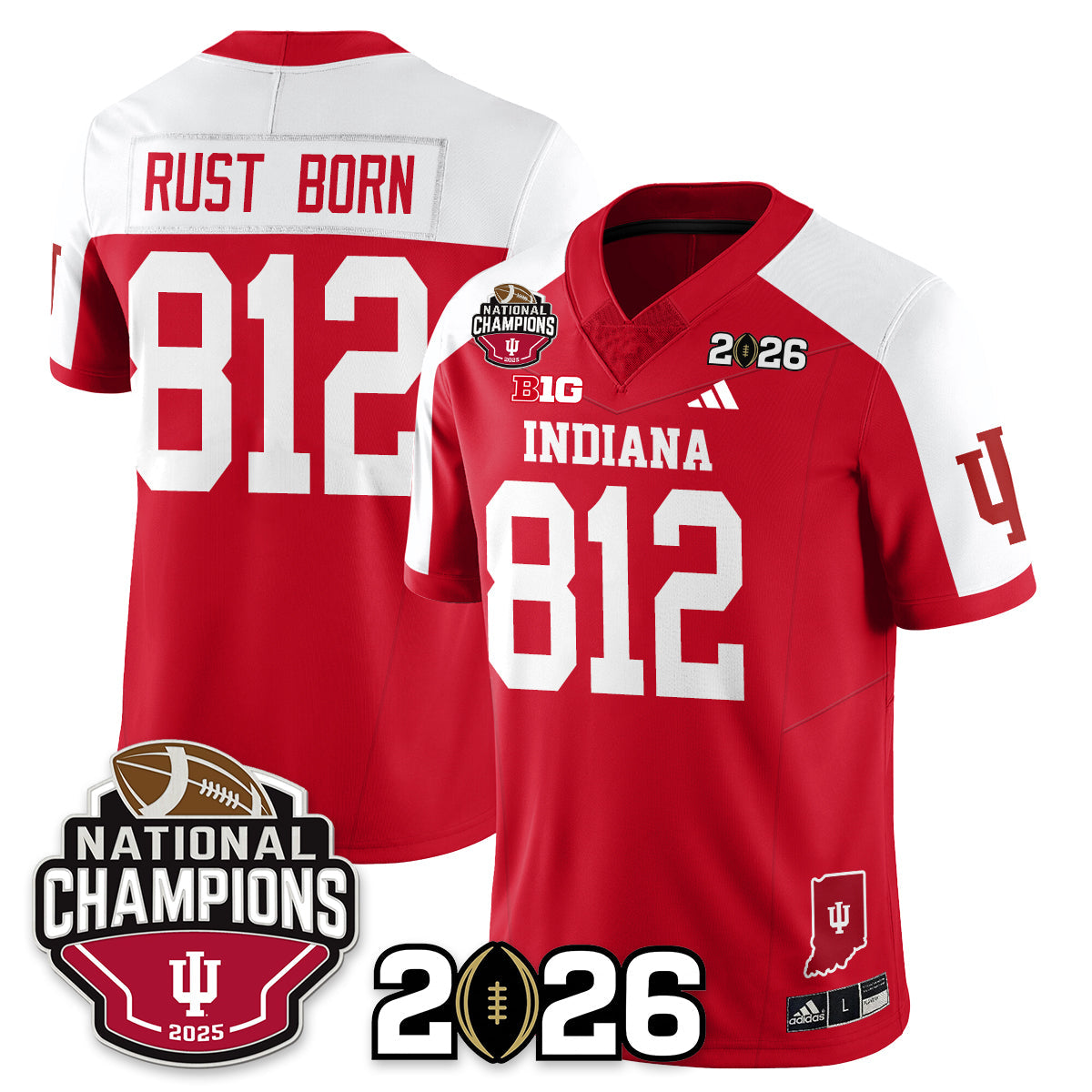 Indiana Hoosiers Vapor Limited Football Jersey V3 - 2025 National Champions