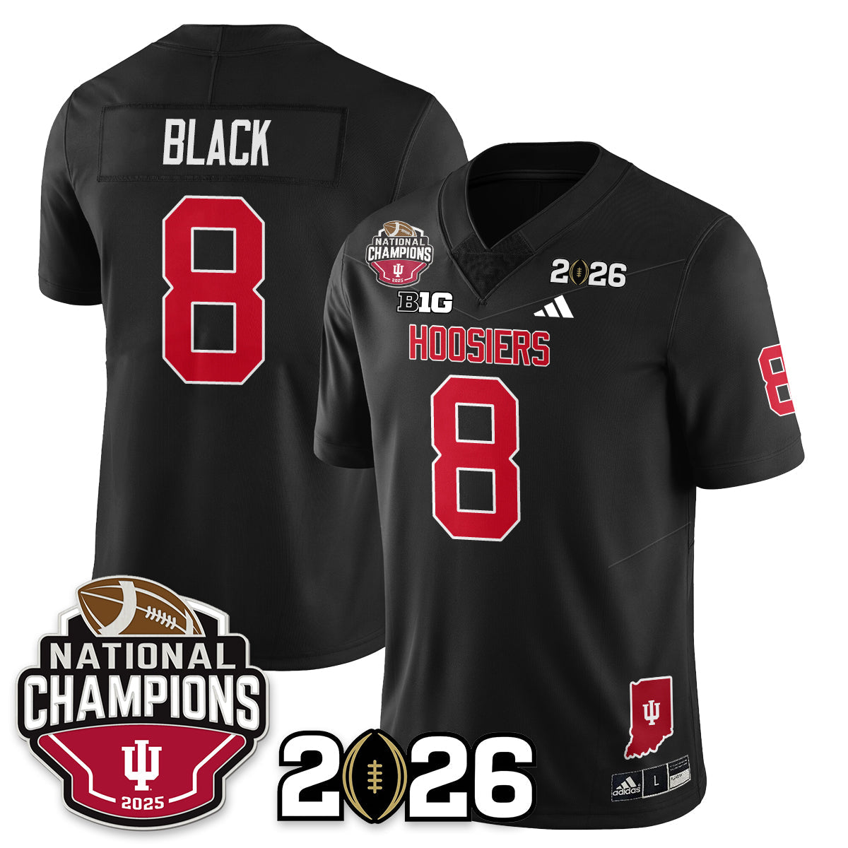 Indiana Hoosiers Vapor Limited Football Jersey V3 - 2025 National Champions