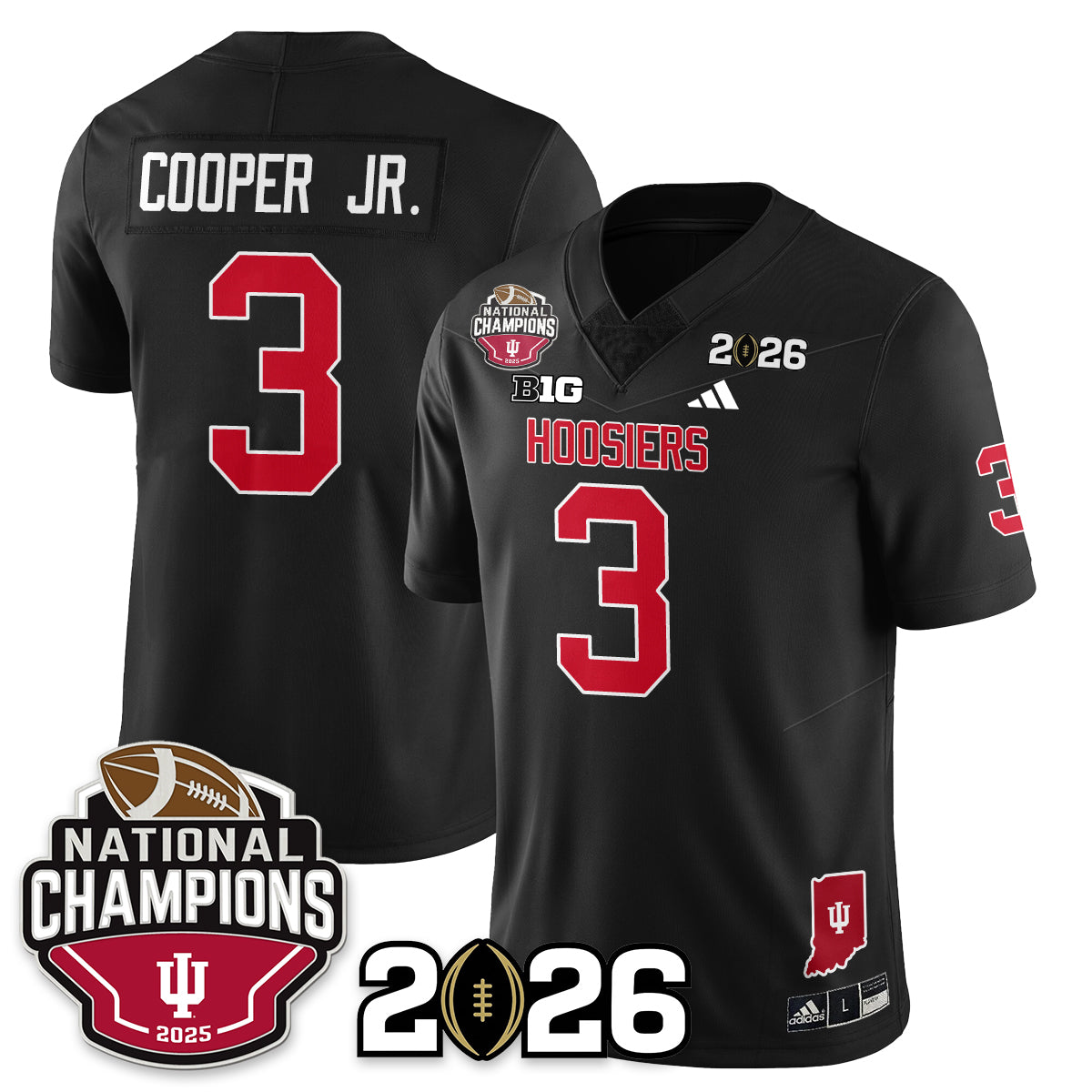 Indiana Hoosiers Vapor Limited Football Jersey V3 - 2025 National Champions