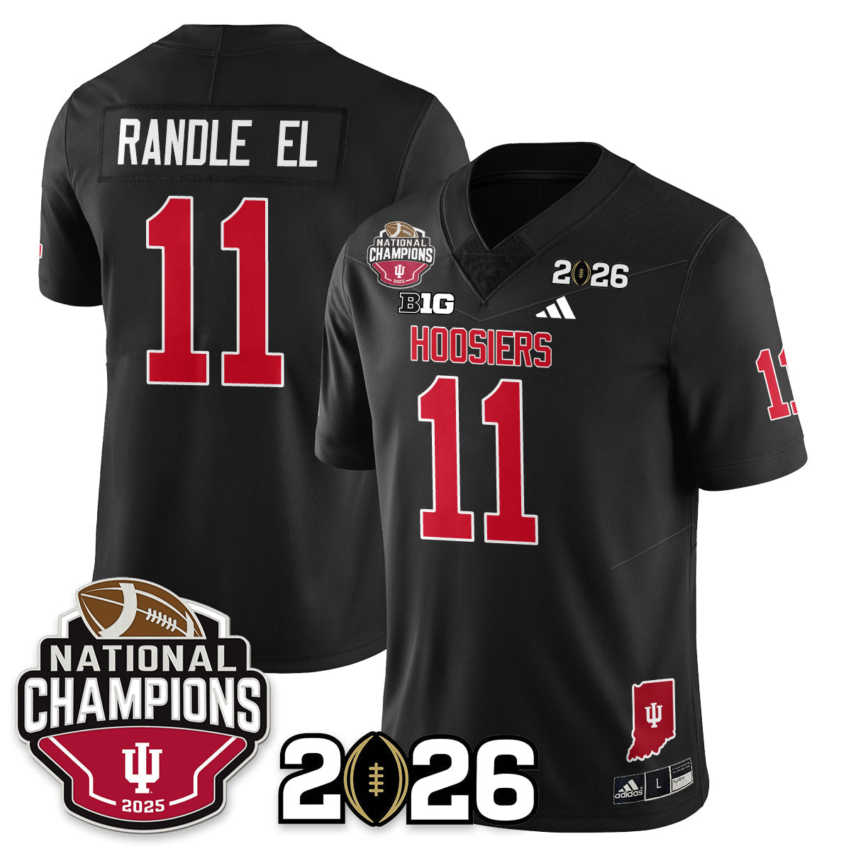 Indiana Hoosiers Vapor Limited Football Jersey V3 - 2025 National Champions