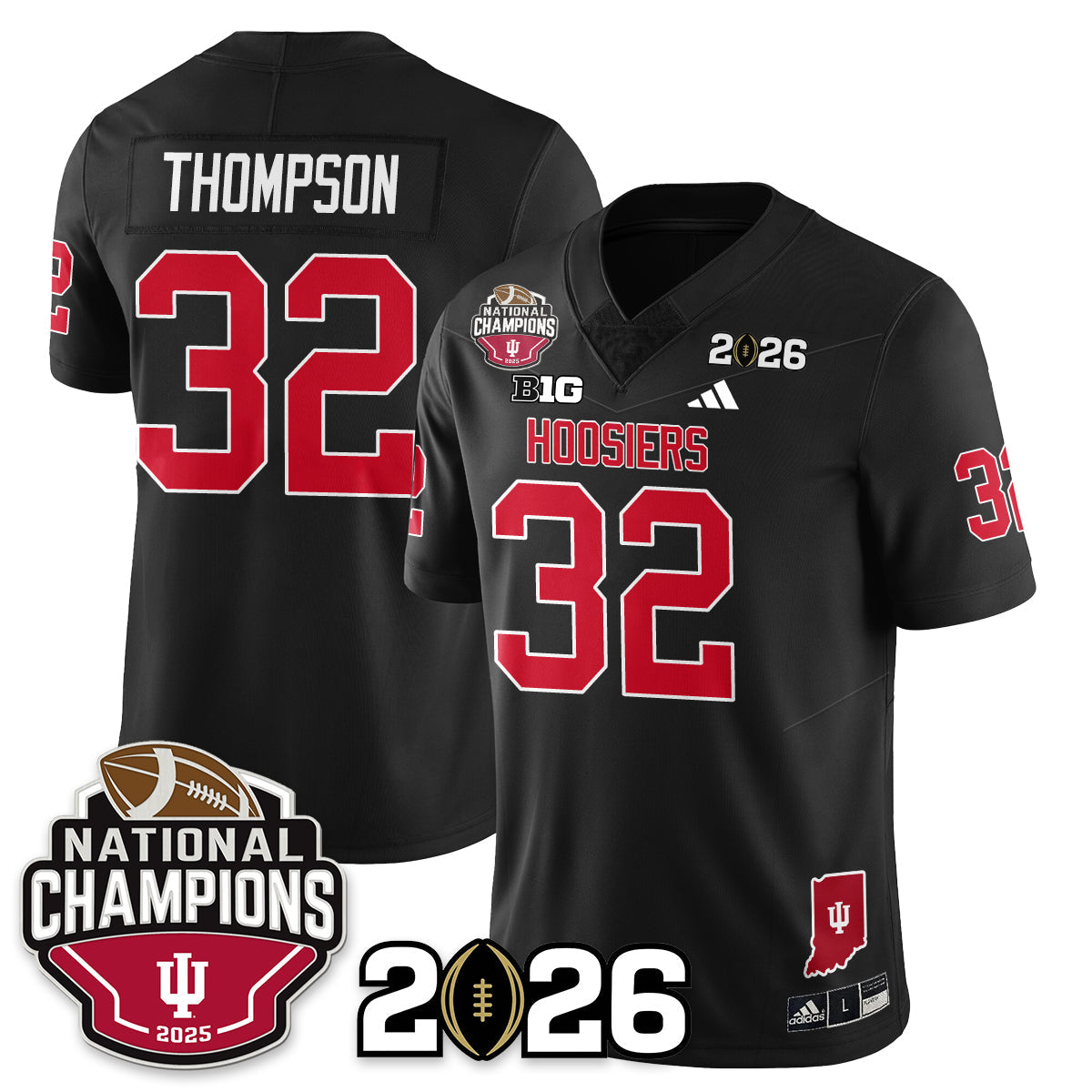 Indiana Hoosiers Vapor Limited Football Jersey V3 - 2025 National Champions