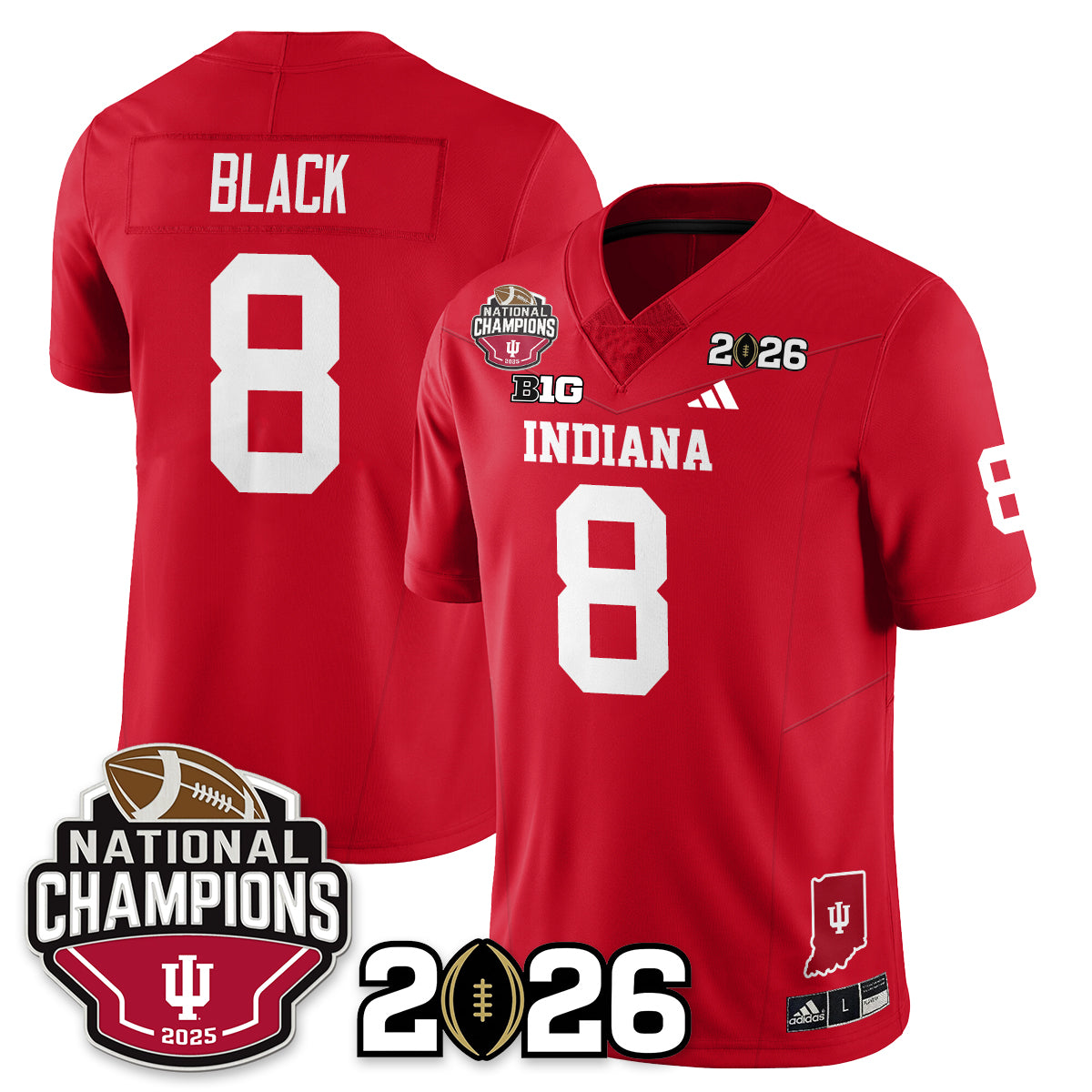 Indiana Hoosiers Vapor Limited Football Jersey V3 - 2025 National Champions