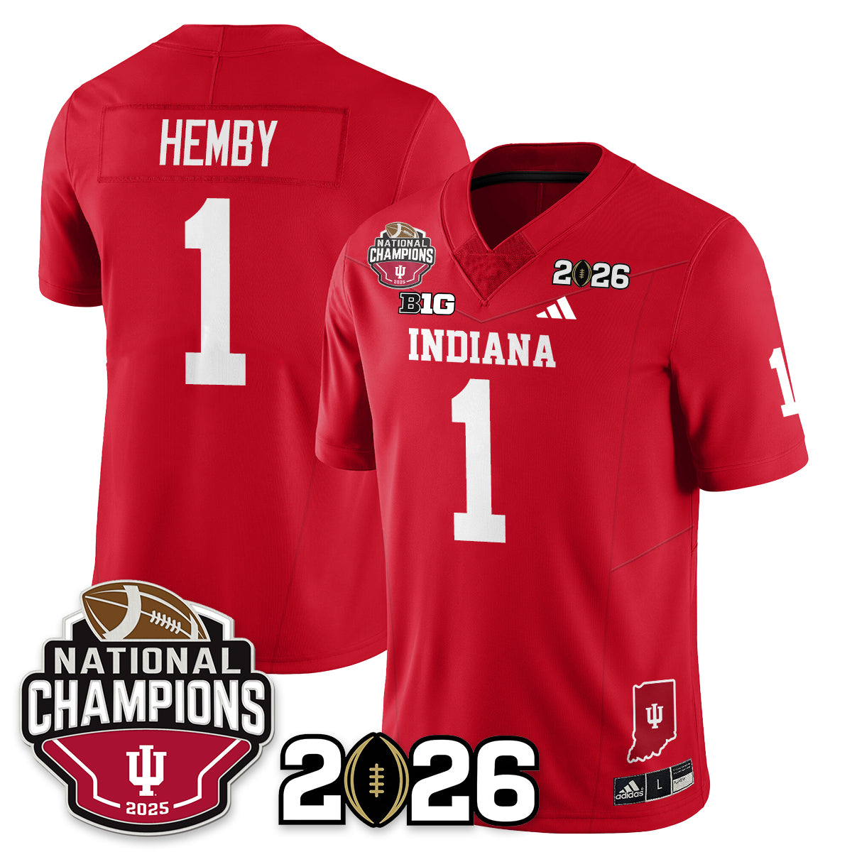 Indiana Hoosiers Vapor Limited Football Jersey V3 - 2025 National Champions