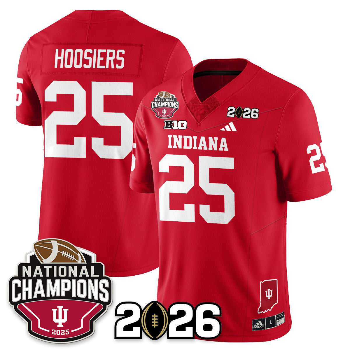 Indiana Hoosiers Vapor Limited Football Jersey V3 - 2025 National Champions