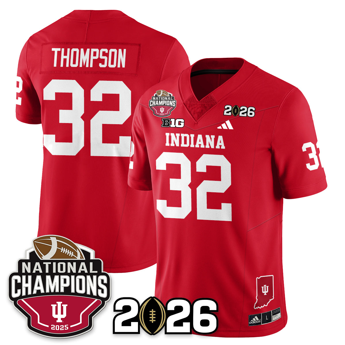 Indiana Hoosiers Vapor Limited Football Jersey V3 - 2025 National Champions