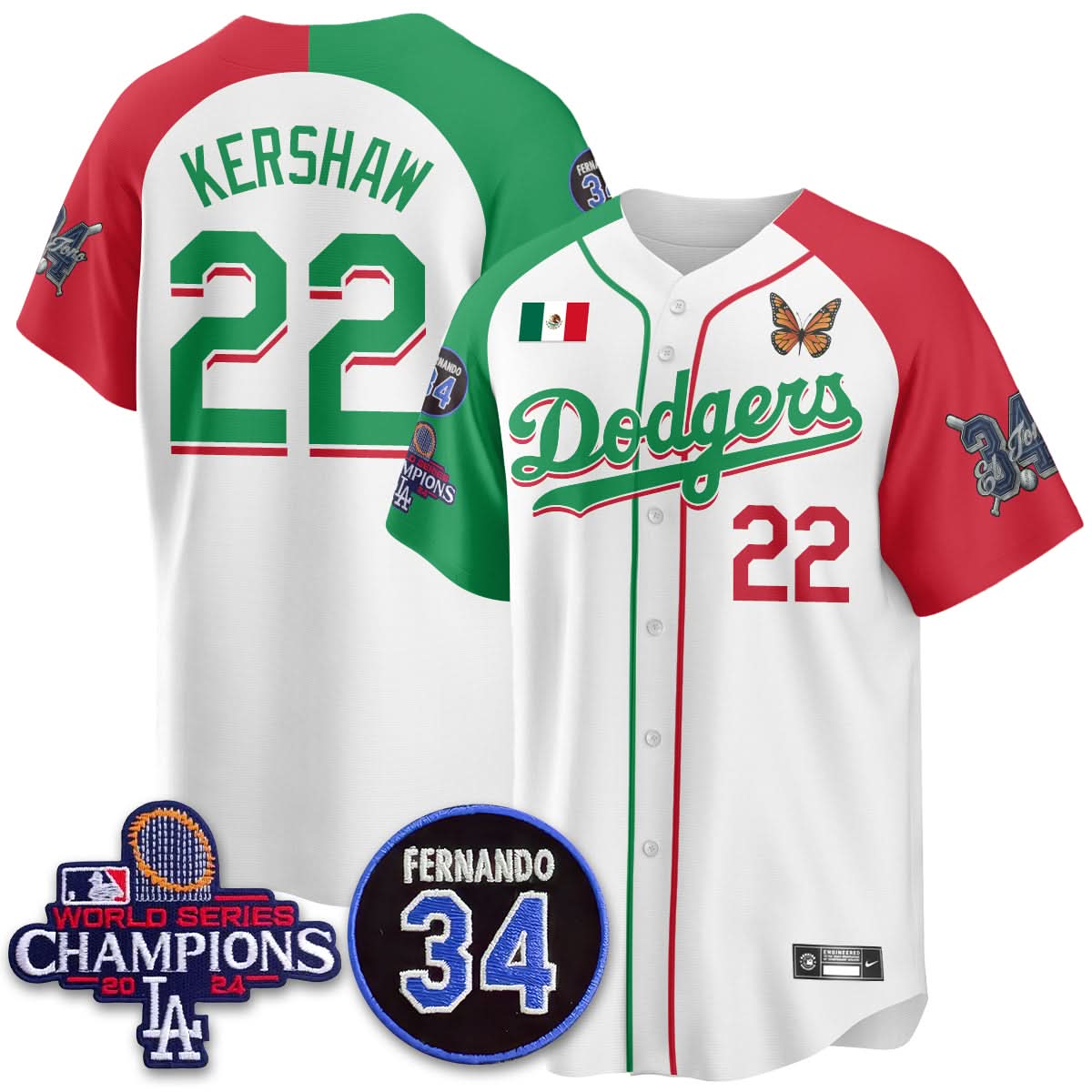 LAD Mexican "For 34" Jersey - Stitched