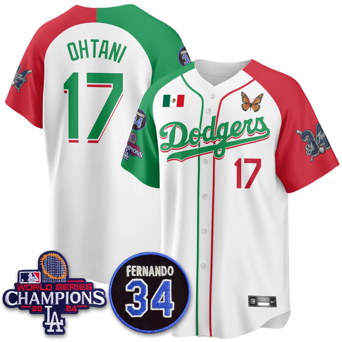 LAD Mexican "For 34" Jersey - Stitched