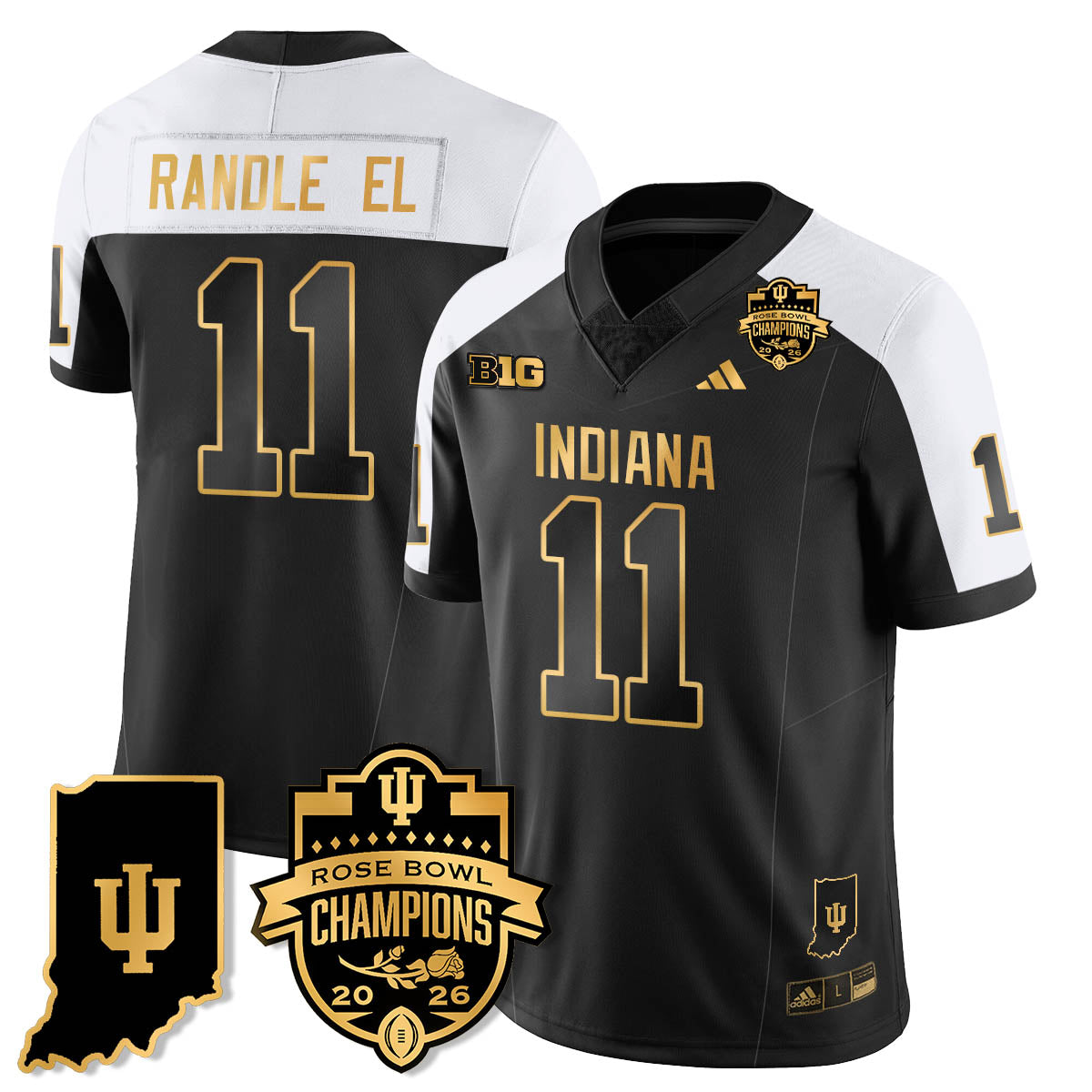 IND Vapor Limited Football Gold Jersey - Rose Bowl Champions