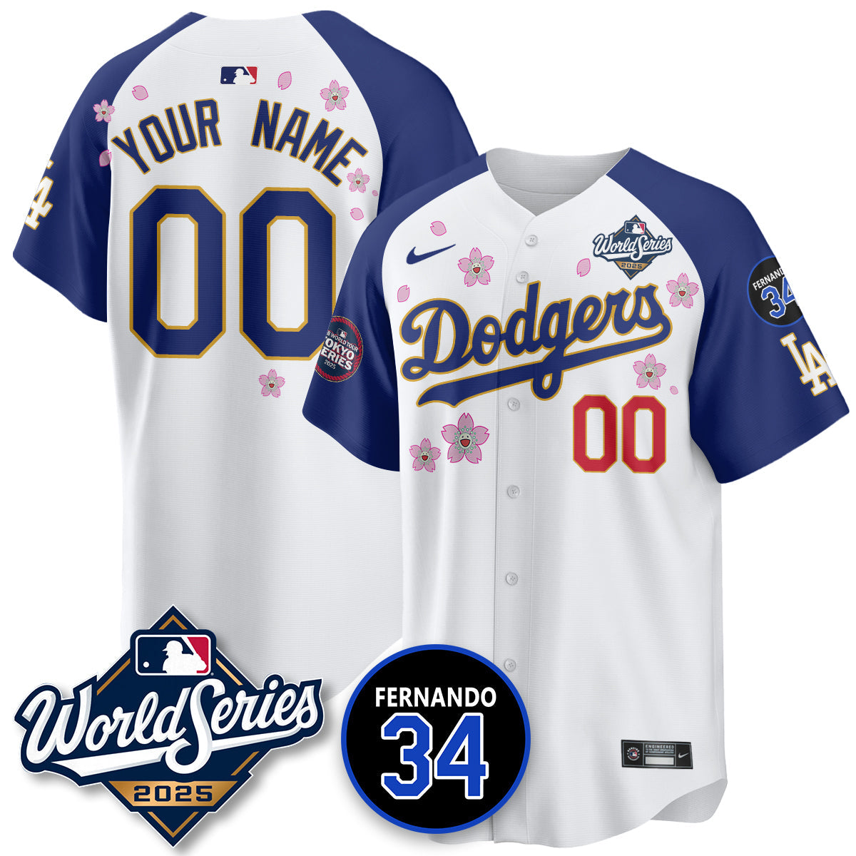 LAD Tokyo Series 2025 NL Champions Custom Jersey - Stitched