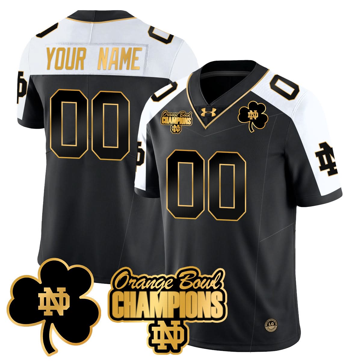 Custom NDFI 2025 Orange Bowl Champions Jersey