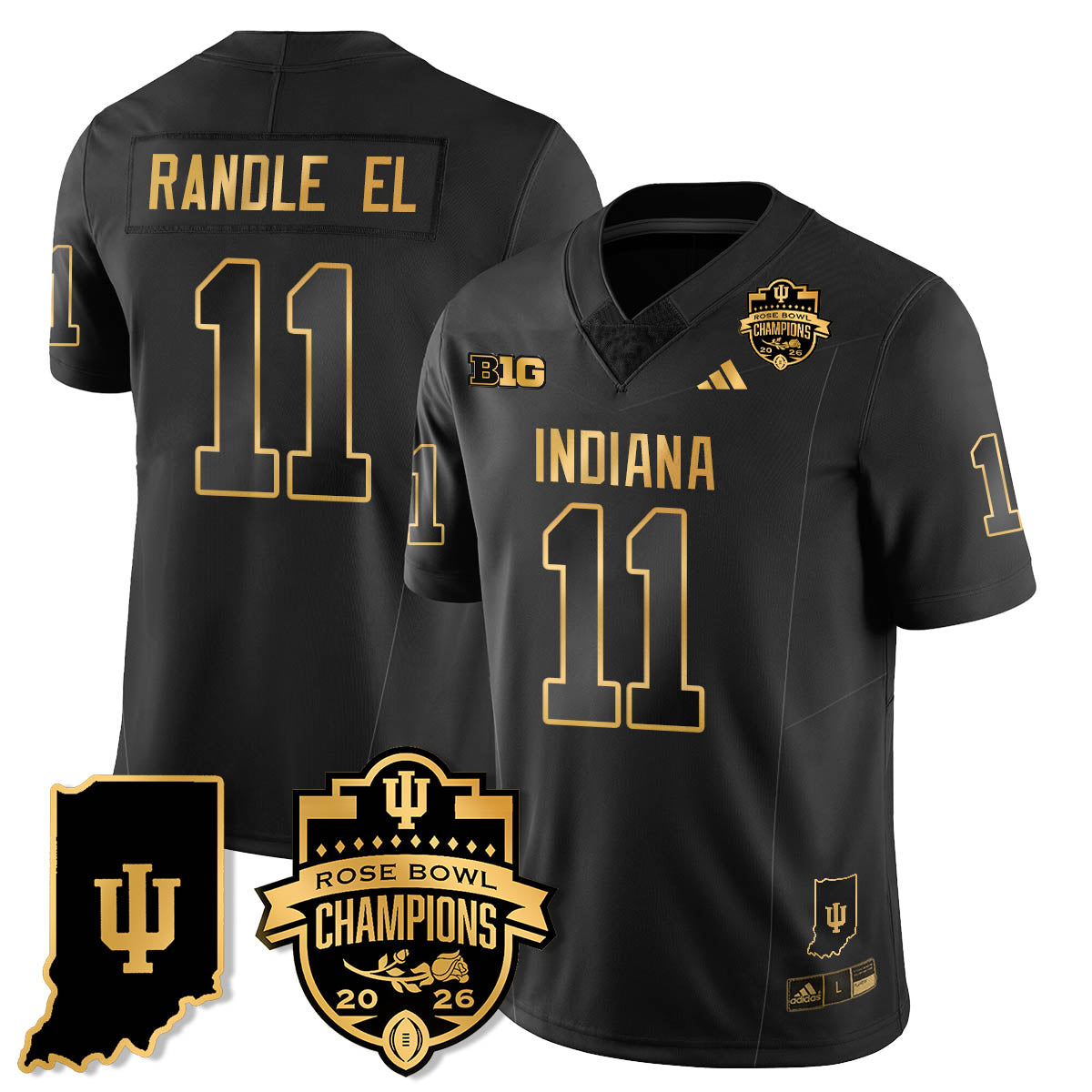 IND Vapor Limited Football Gold Jersey - Rose Bowl Champions