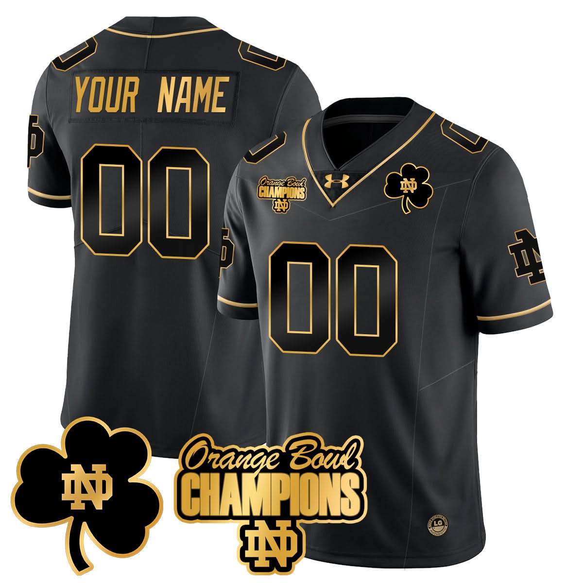 Custom NDFI 2025 Orange Bowl Champions Jersey