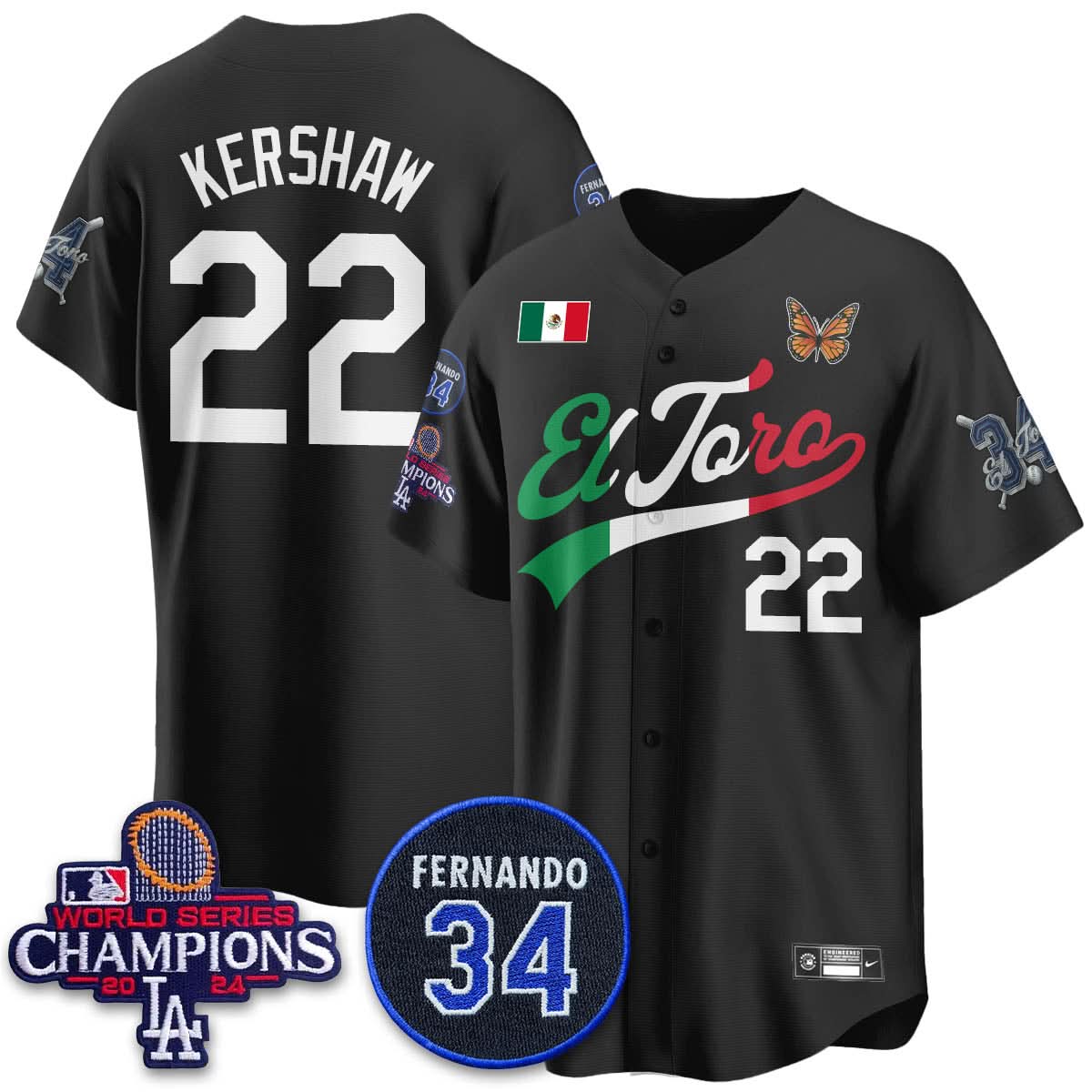 LAD Mexican "El Toro" Jersey - Stitched