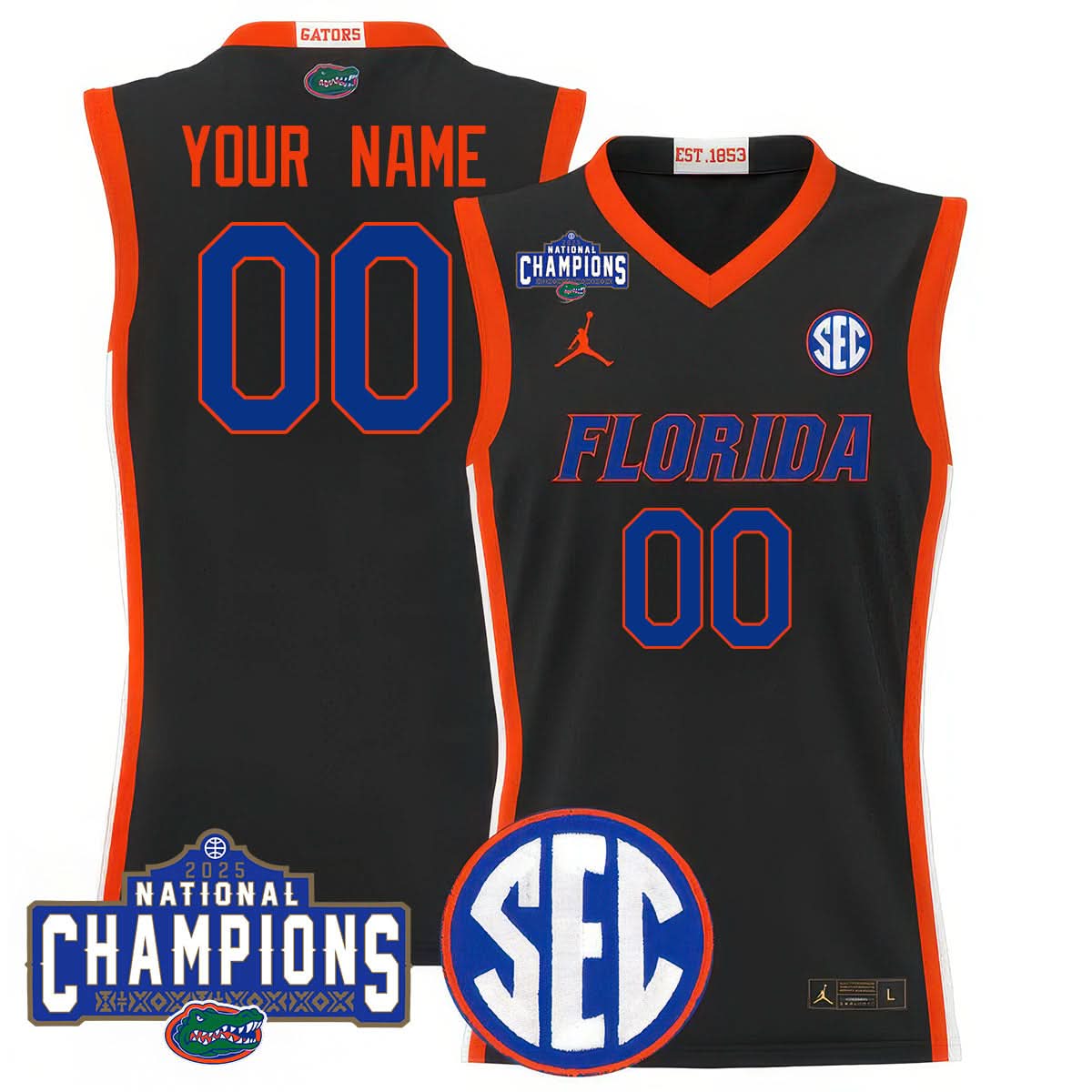 FG 2025 National Champions Basketball Custom Jersey - Stitched