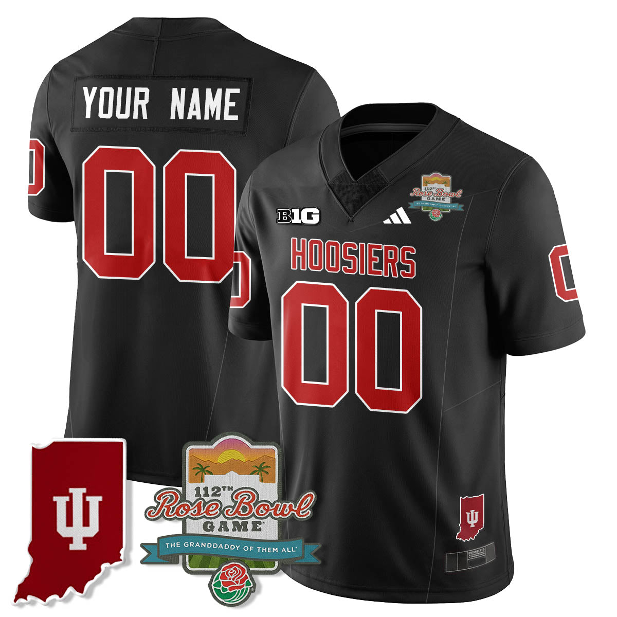IND Vapor Limited Football Custom Jersey - Rose Bowl 112th