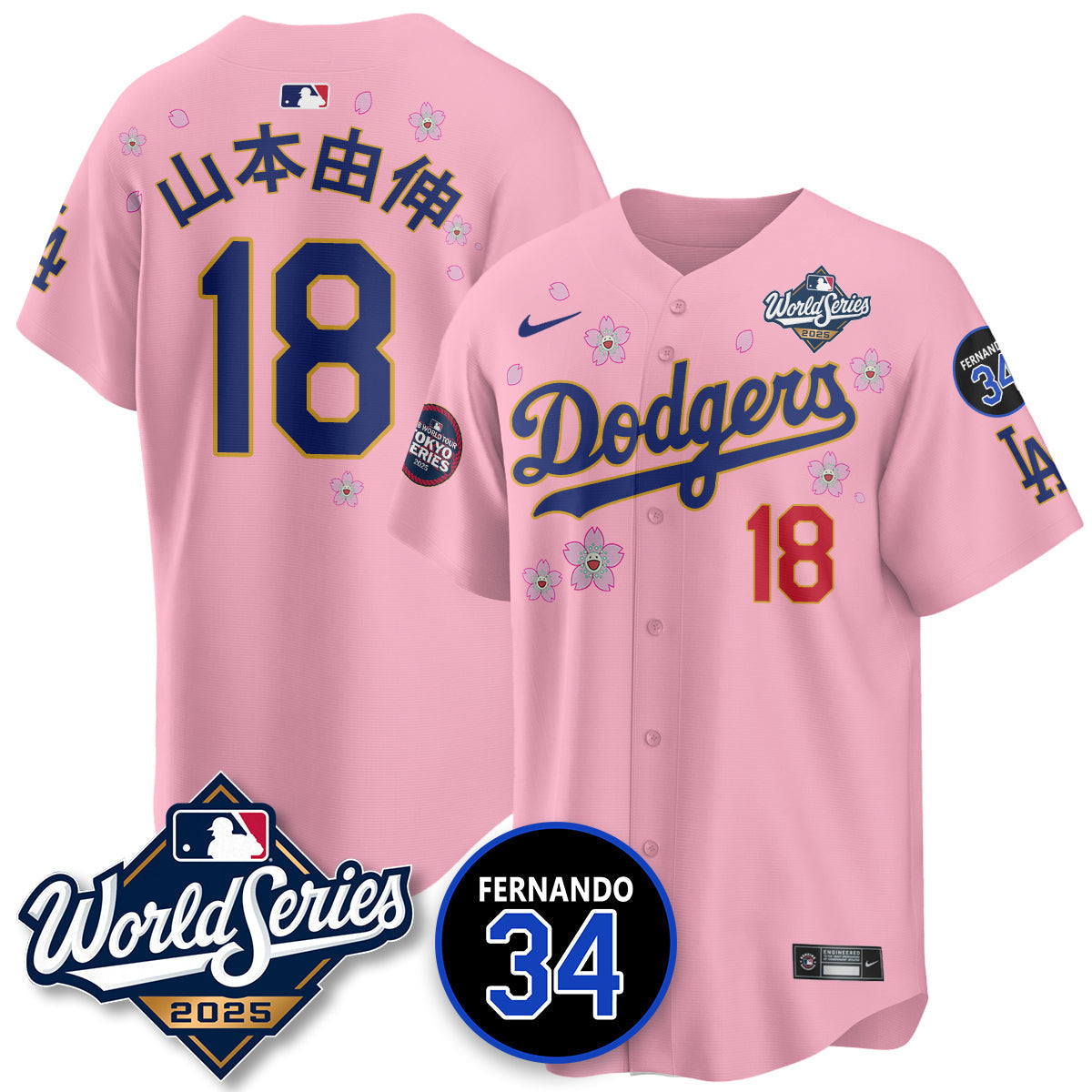 LAD Tokyo Series 2025 NL Champions Jersey - Stitched