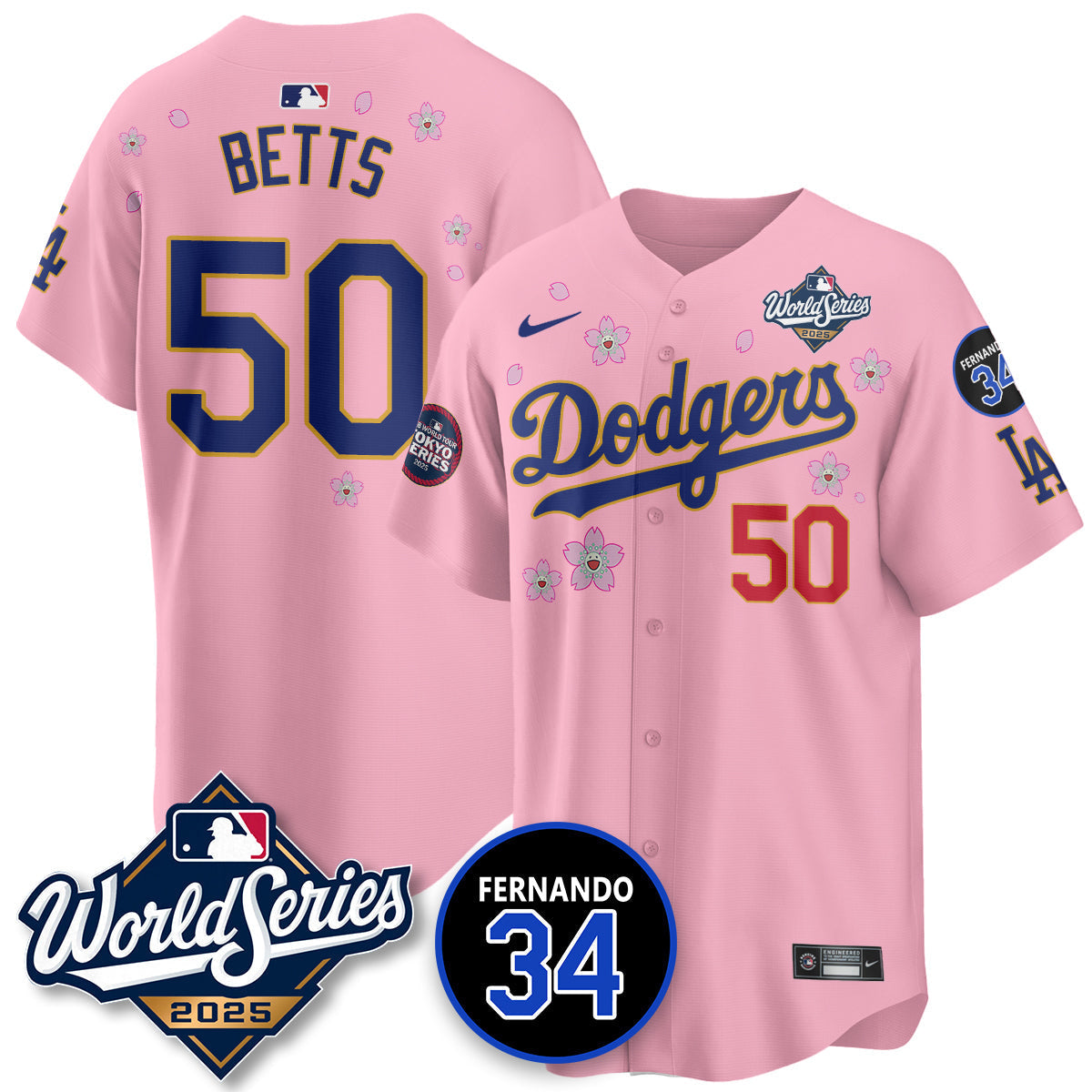 LAD Tokyo Series 2025 NL Champions Jersey - Stitched