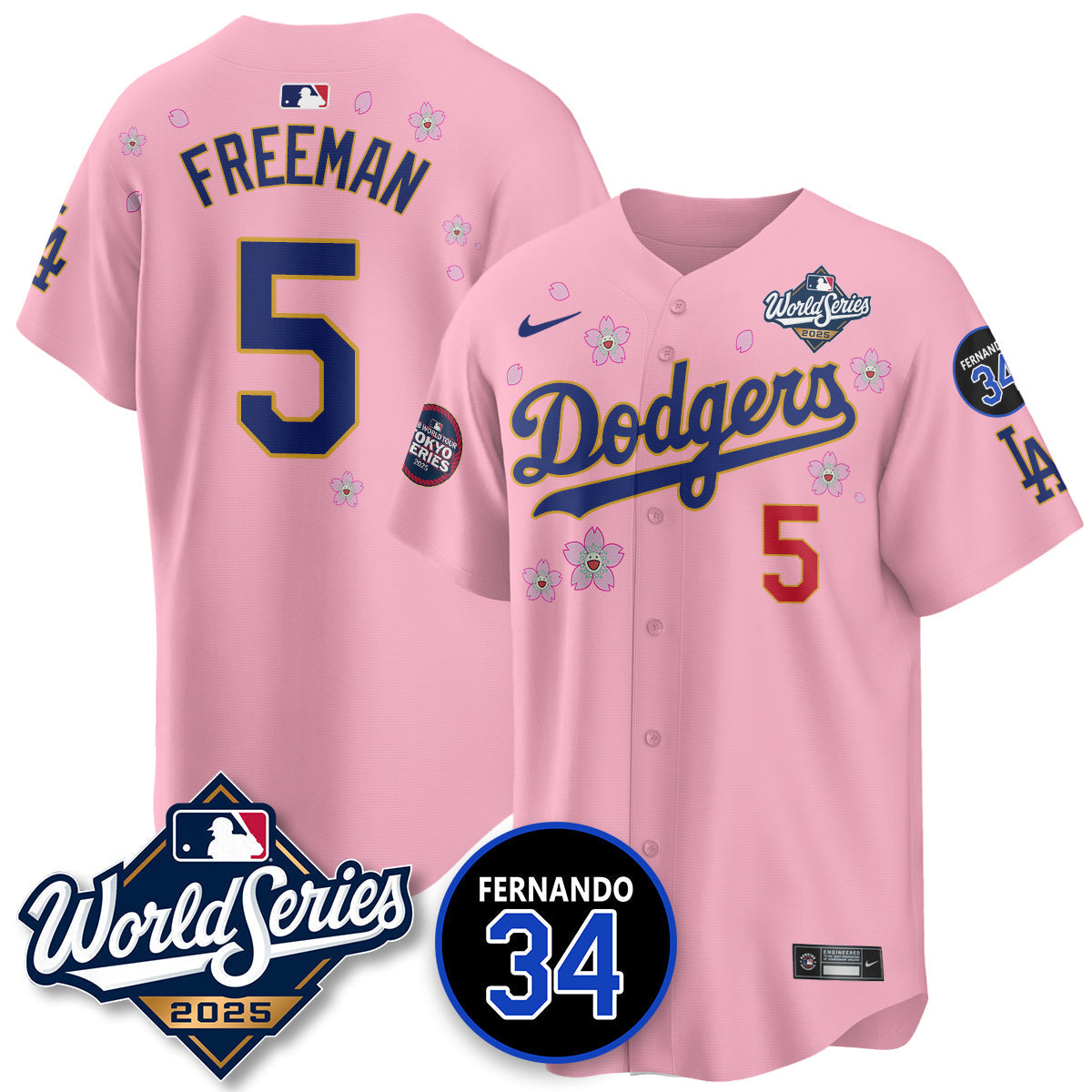 LAD Tokyo Series 2025 NL Champions Jersey - Stitched