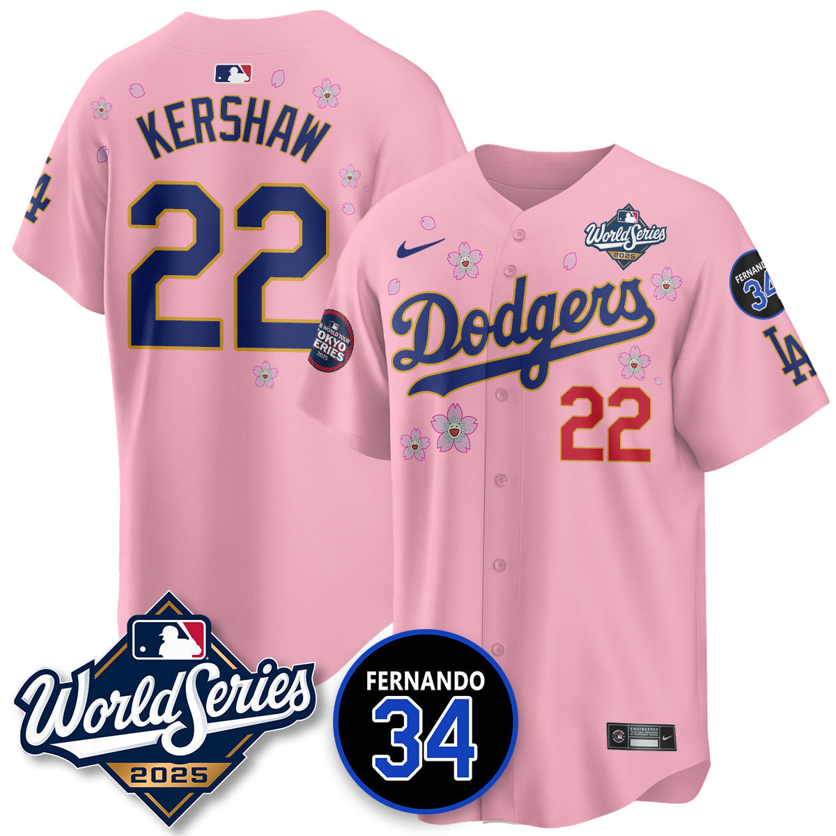 LAD Tokyo Series 2025 NL Champions Jersey - Stitched
